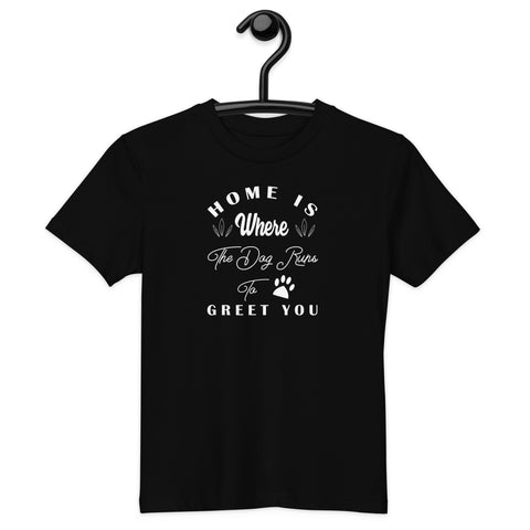 Home is Where The Dog Runs Organic cotton kids t-shirt