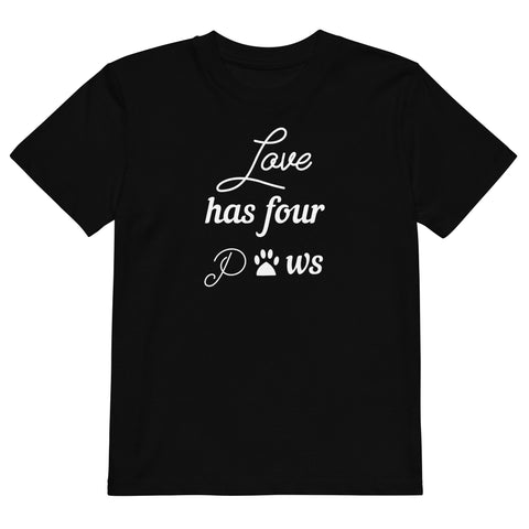 Love Has Four Paws Organic cotton kids t-shirt