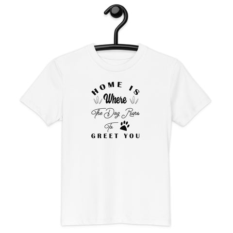 Home is Where The Dog Runs Organic cotton kids t-shirt
