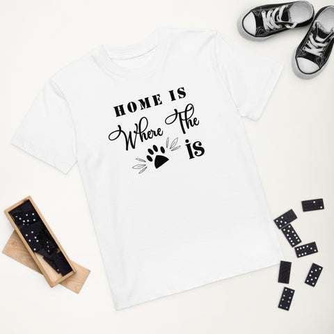 Home is Where The Paw is Organic cotton kids t-shirt