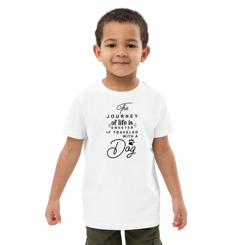 Journey of Life Traveled With Dog Organic cotton kids t-shirt