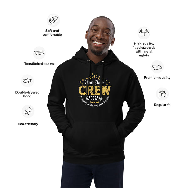 New Year Crew 2024 Premium eco hoodie