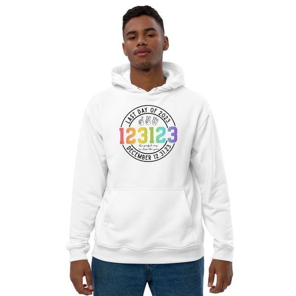 123123 Last Day of 2023 Premium eco hoodie