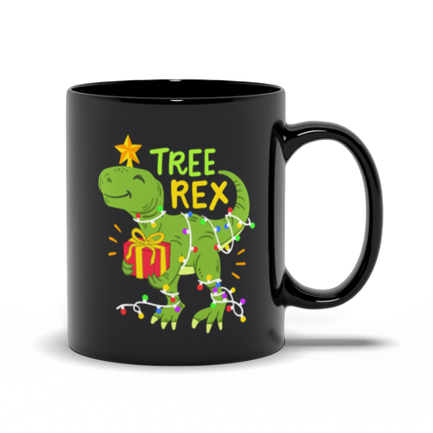 Tree Rex Black Mugs