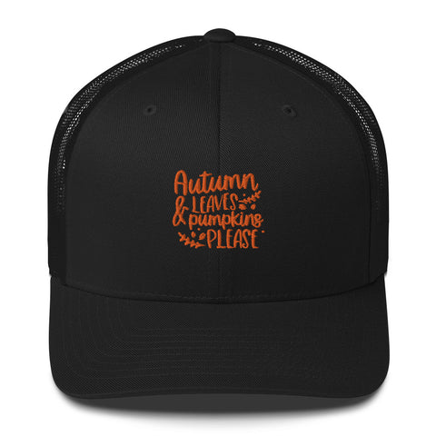 Autumn Leaves Trucker Cap