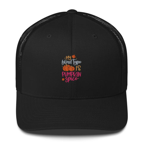 My Blood Type Trucker Cap