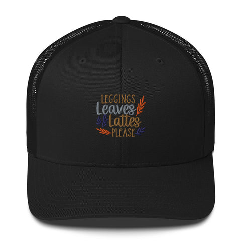 Leggings Leaves Trucker Cap