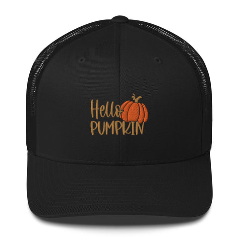 Hello Pumpkin Trucker Cap