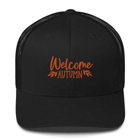 Welcome Autumn Trucker Cap
