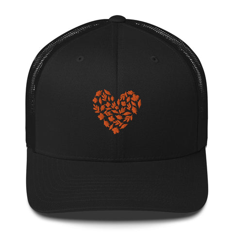 Fall Heart Trucker Cap