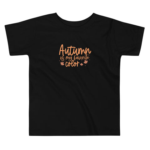 Autumn is my Favorite Color Toddler Short Sleeve Tee