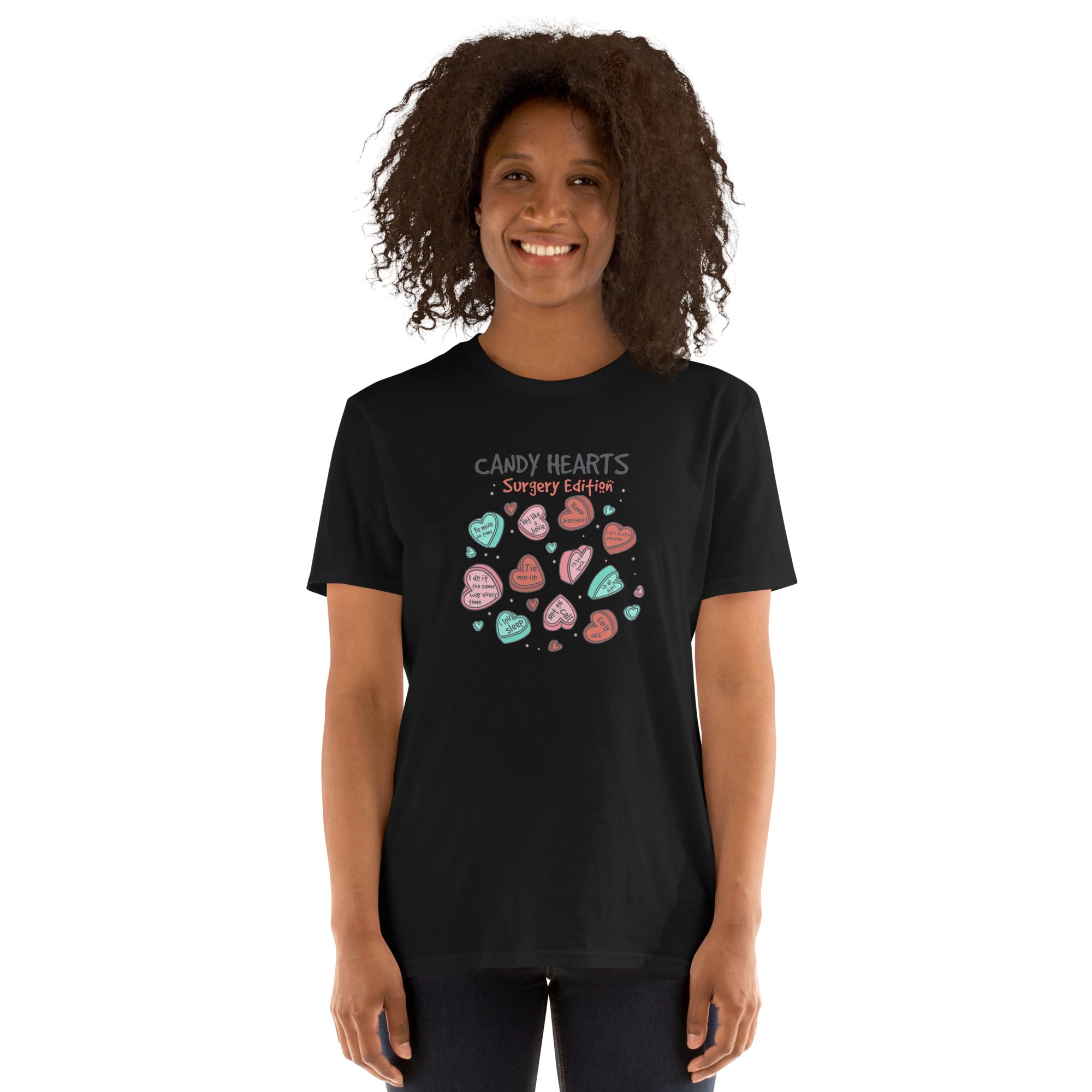 Candy Hearts Short-Sleeve Unisex T-Shirt