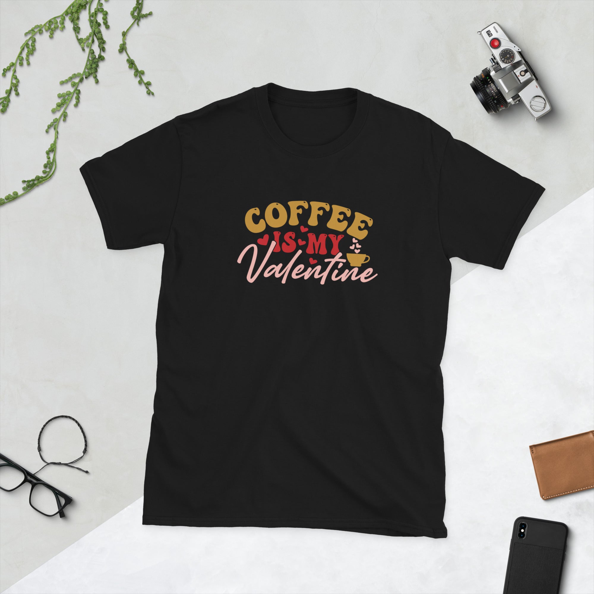 Coffee is my Valentine Short-Sleeve Unisex T-Shirt