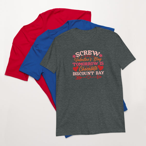 Screw Valentine's Day Short-Sleeve Unisex T-Shirt