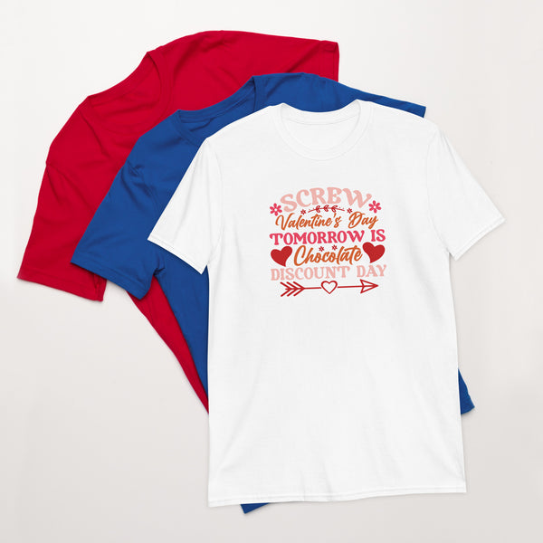 Screw Valentine's Day Short-Sleeve Unisex T-Shirt