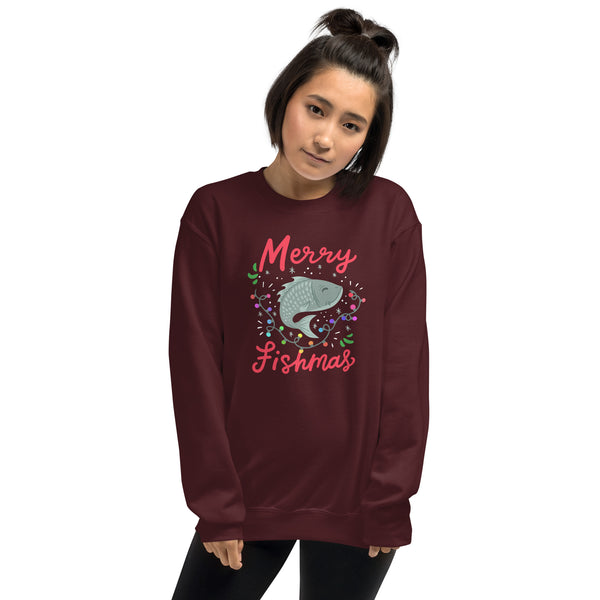 Merry Fishmas Unisex Sweatshirt