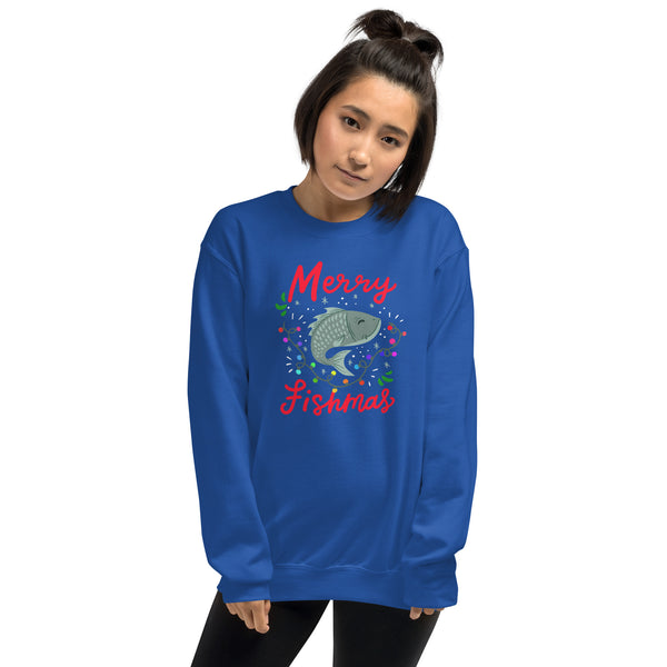 Merry Fishmas Unisex Sweatshirt