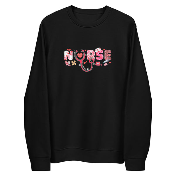 Nurse Valentine Unisex eco sweatshirt