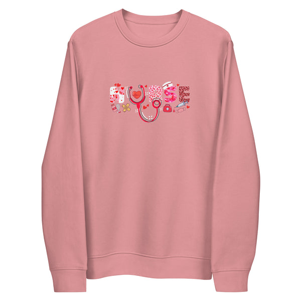 Nurse Valentine Unisex eco sweatshirt