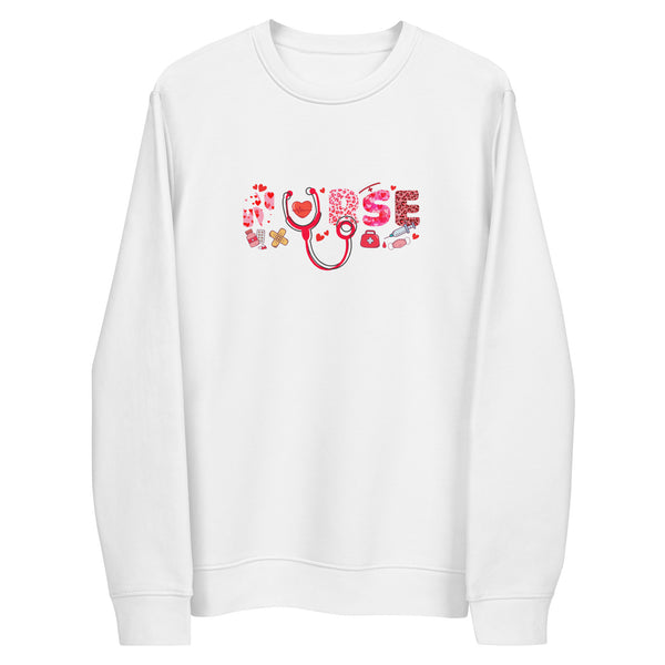 Nurse Valentine Unisex eco sweatshirt