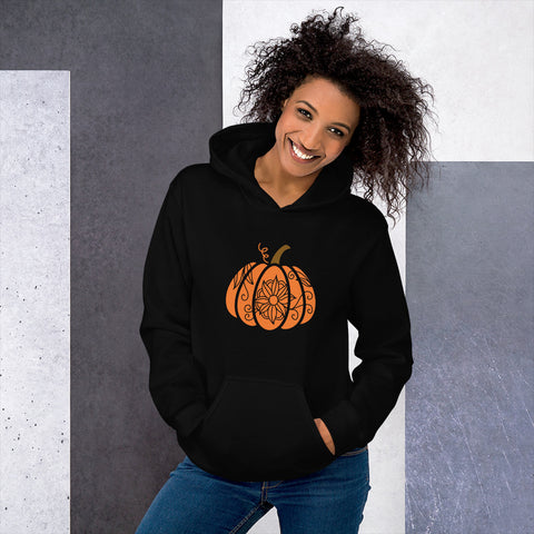 Flower Pumpkin Unisex Hoodie