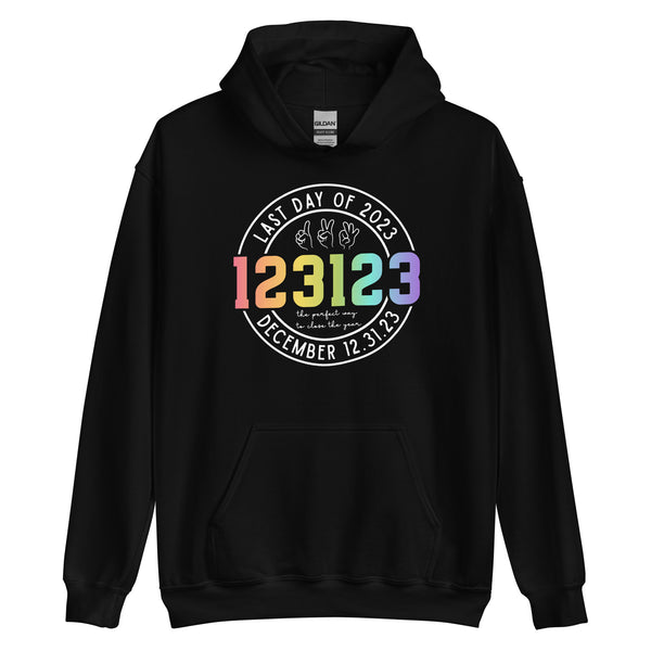 123123 Last Day of 2023 Unisex Hoodie