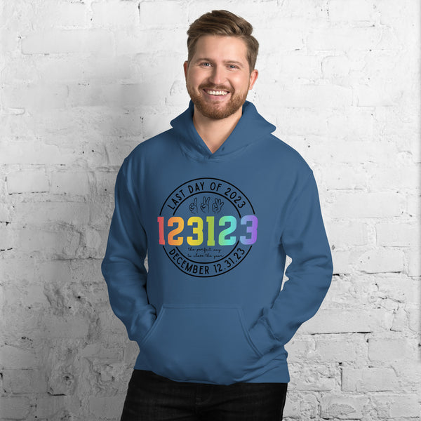 123123 Last Day of 2023 Unisex Hoodie