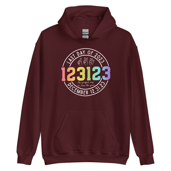 123123 Last Day of 2023 Unisex Hoodie