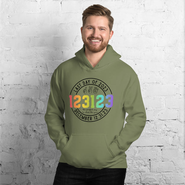 123123 Last Day of 2023 Unisex Hoodie