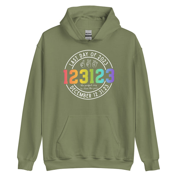 123123 Last Day of 2023 Unisex Hoodie