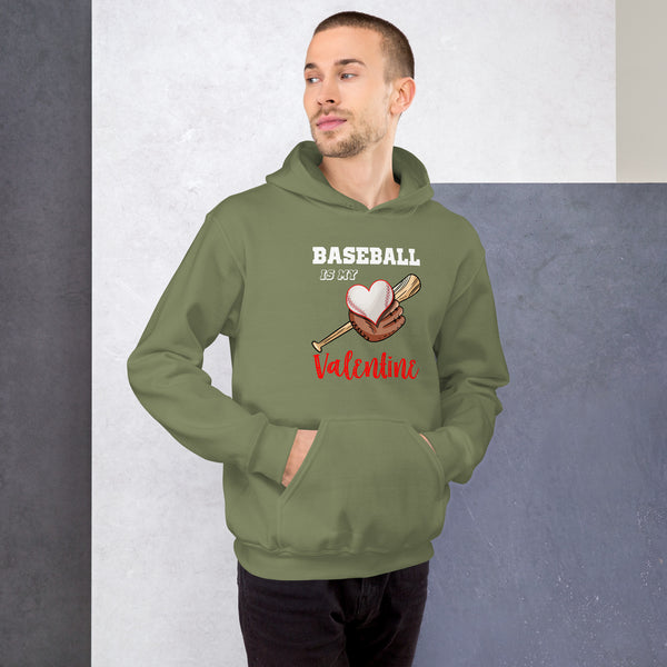 Baseball is my Valentine Unisex Hoodie