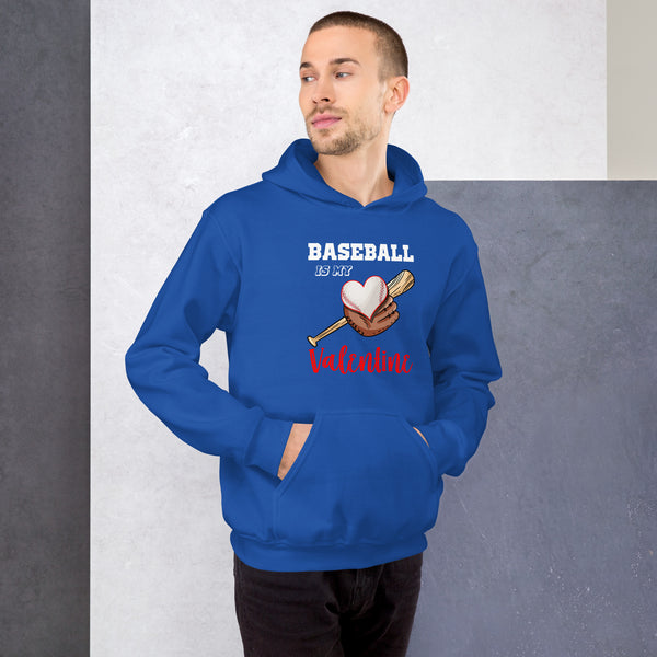 Baseball is my Valentine Unisex Hoodie