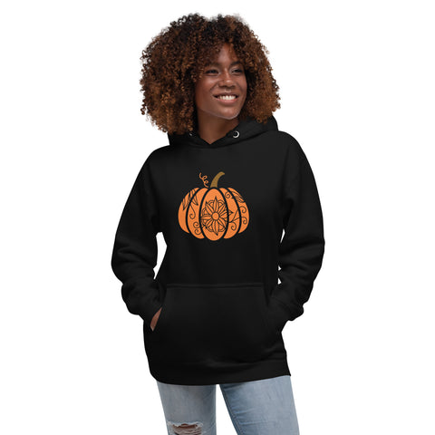 Flower Pumpkin Unisex Hoodie