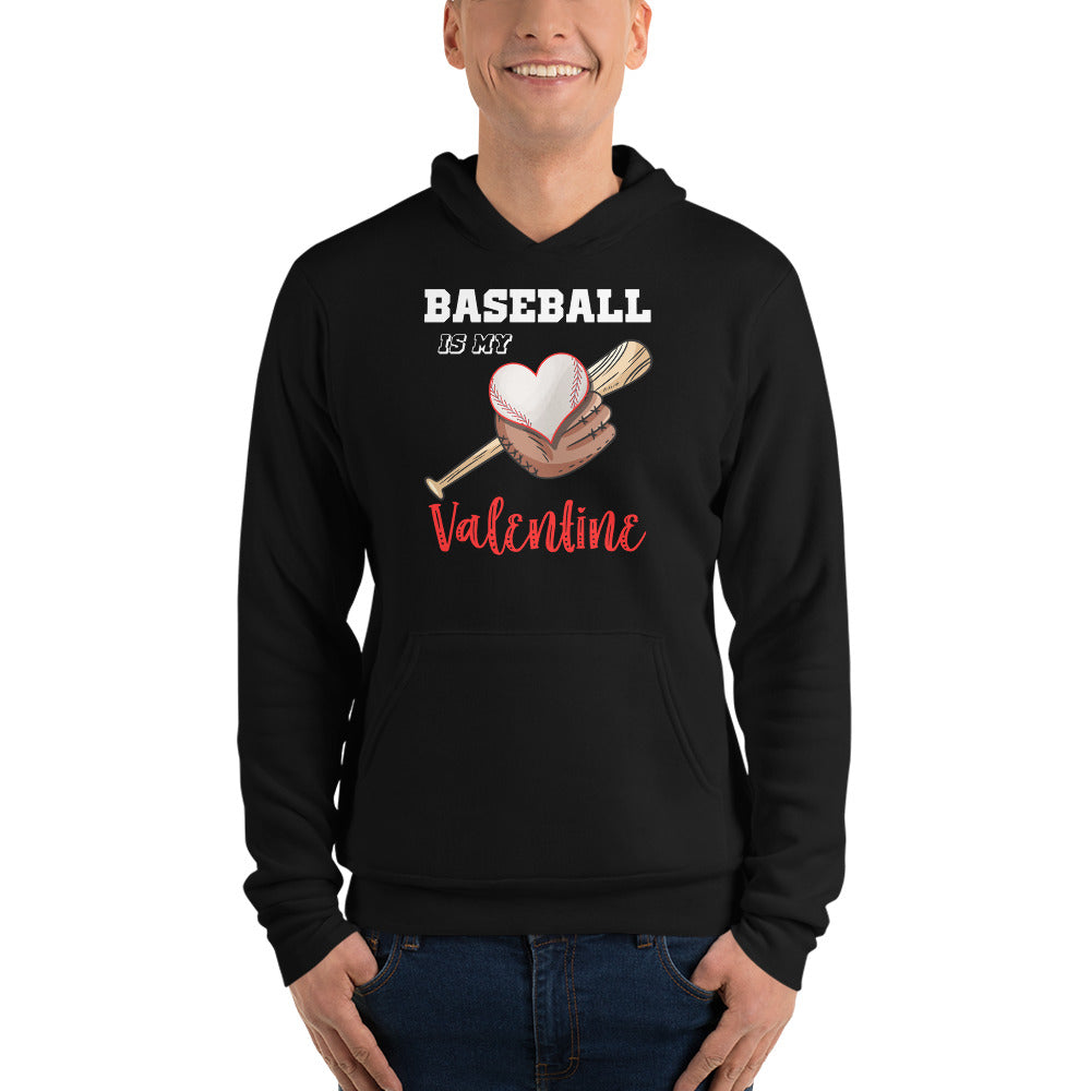 Baseball is my Valentine Unisex hoodie