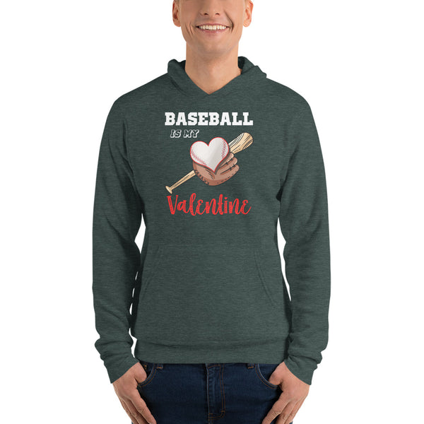 Baseball is my Valentine Unisex hoodie