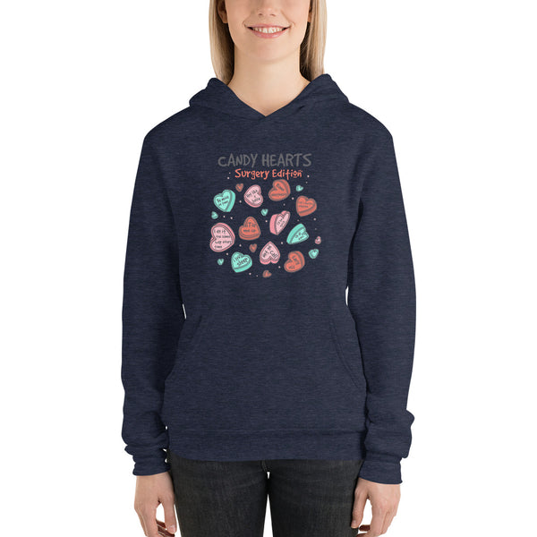 Candy Hearts Unisex hoodie