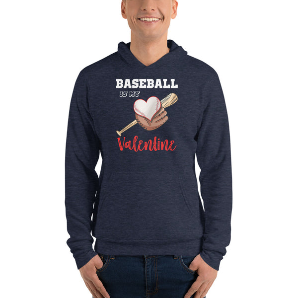 Baseball is my Valentine Unisex hoodie