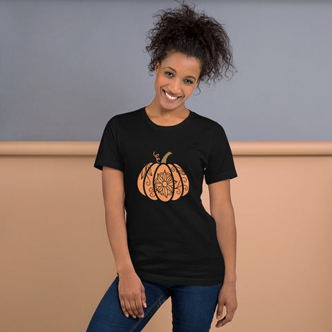 Flower Pumpkin Unisex t-shirt