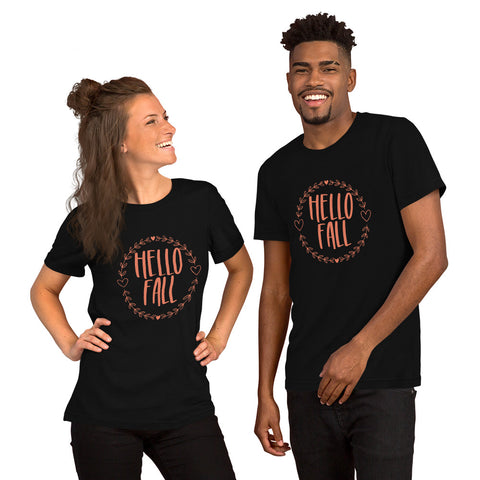 Hello Fall Unisex t-shirt