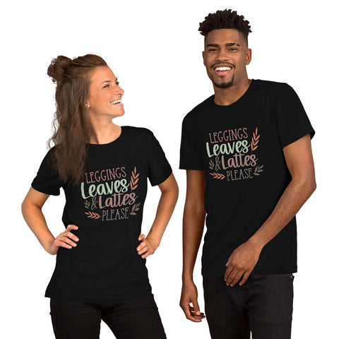 Leggings Leaves Unisex t-shirt