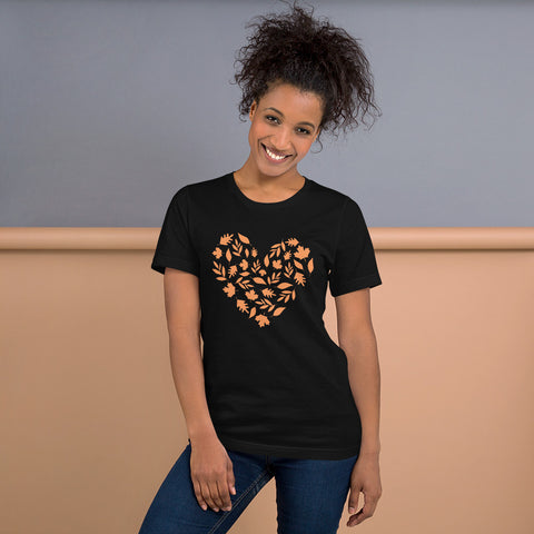 Fall Heart Unisex t-shirt