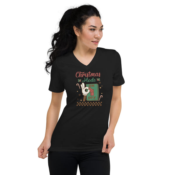 Christmas Mode Unisex Short Sleeve V-Neck T-Shirt