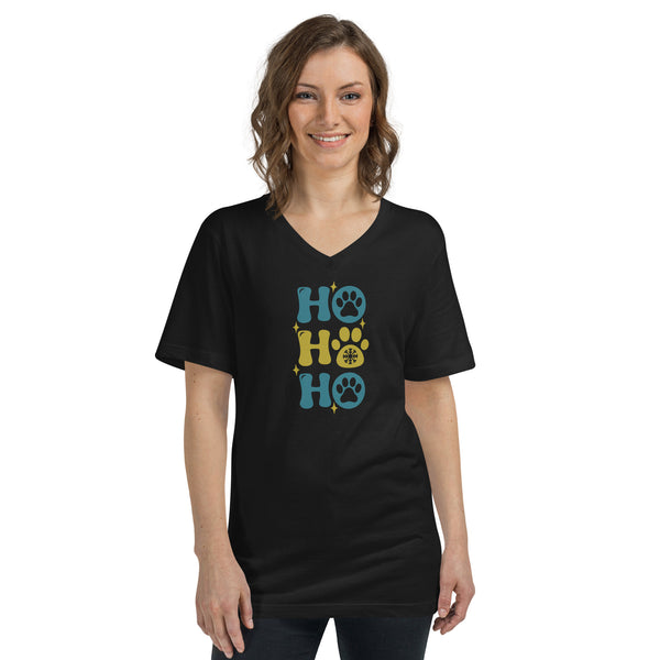 HO HO HO Unisex Short Sleeve V-Neck T-Shirt