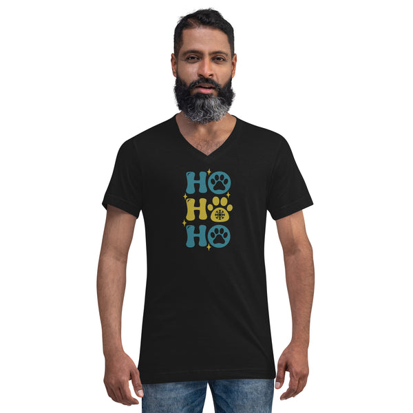 HO HO HO Unisex Short Sleeve V-Neck T-Shirt