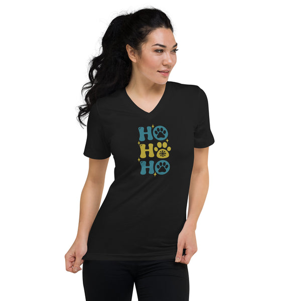 HO HO HO Unisex Short Sleeve V-Neck T-Shirt