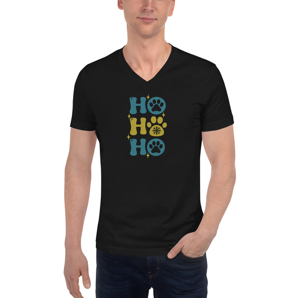 HO HO HO Unisex Short Sleeve V-Neck T-Shirt