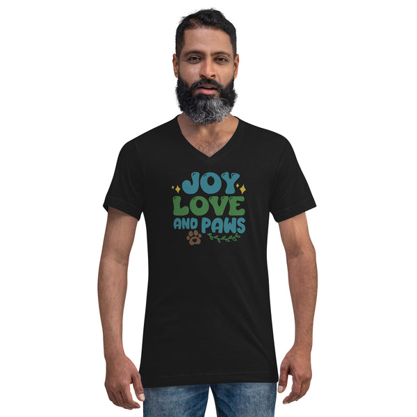 Joy Love Unisex Short Sleeve V-Neck T-Shirt