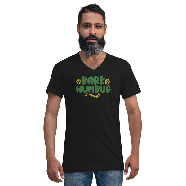 Bark Humbug Unisex Short Sleeve V-Neck T-Shirt