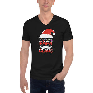 Papa Claus Unisex Short Sleeve V-Neck T-Shirt