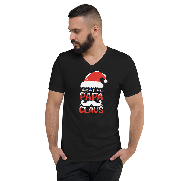 Papa Claus Unisex Short Sleeve V-Neck T-Shirt